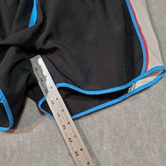 Nike Shorts Womens Medium Black Running Swoosh Logo Athletic Dri Fit Drawstring - Picture 7 of 12